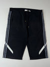 Adidas Black 3/4 Striped Track Shorts  (W:36) (L:27)