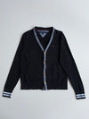 Tommy Hilfiger Black Striped Trim Knit Cardigan – (S)