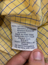 Vintage Polo by Ralph Lauren Yellow Windowpane Check Shirt aYarmouth 100% Cotton(XL)