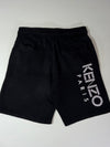 Kenzo Paris Black Sweat Shorts (W:32) (L:21)