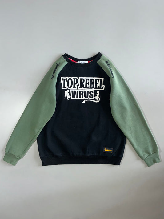 Sniper Heros Top Rebel Virus Colorblock Sweatshirt (L)