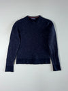 Tommy Hilfiger | Navy Diamond Textured Knit Sweater | (XS/S)