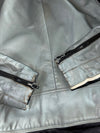 Grey/Black Leather Café Racer Jacket w/ Bristol Lining (Xl)