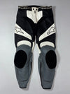 Alpinestars Black & White Leather Racing Pants knee Paded (W:34) (L:38)