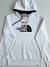 The North Face White Hoodie – Embroidered Half Dome Logo – (L)