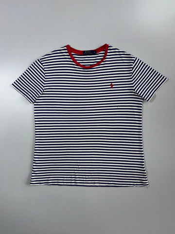 Polo Ralph Lauren Striped T-Shirt – Navy & White (L)