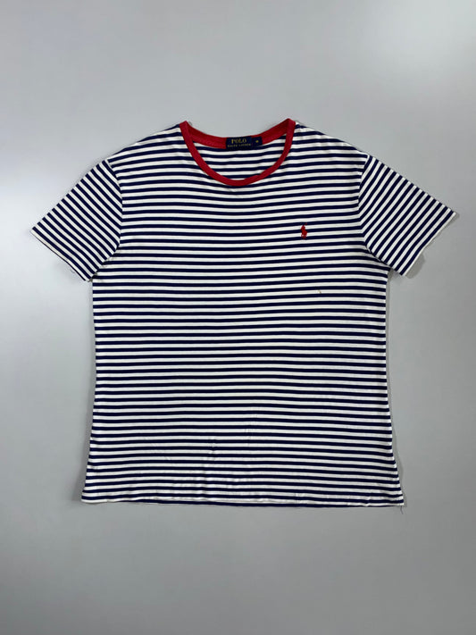 Polo Ralph Lauren Striped T-Shirt – Navy & White (L)