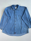 Dickies Light Wash Denim Button-Down Shirt (4Xl-5Xl)