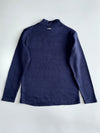 Evisu Golf Navy Mock Neck Stripe Long Sleeve Top Pullover (M)