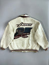 Vintage Avirex Racing Leather Bomber Jacket (5XL)