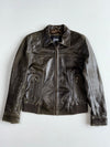 Gipsy by Mauritius Distressed Brown Leather Jacket (Xs)