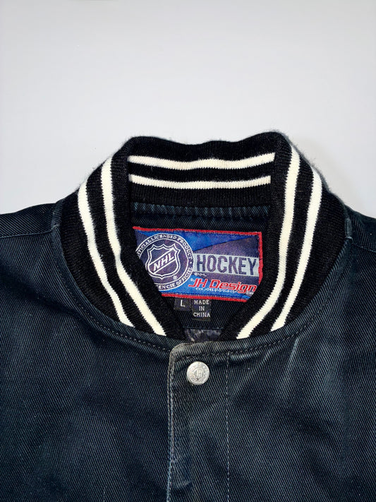 Vintage NHL Chicago Blackhawks JH Design Varsity Bomber Jacket (Xl/2Xl)
