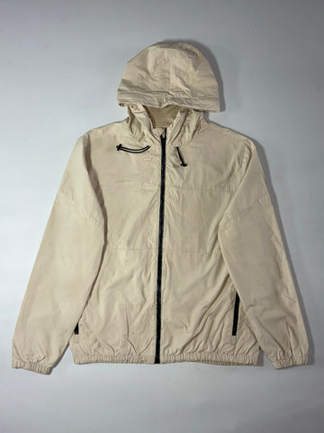 Zara | Hooded Windbreaker Jacket – Beige | (L)