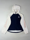 Adidas 3-Stripes Colorblock Hooded Performance Jacket – Navy/White Women’s (S)