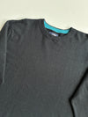 The North Face Contrast Collar Knit Sweater – Black/Teal (XL)