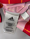 Adidas Spain National Team Climalite Gold Pinstripe Red Short Sleeve Football Training Jersey  (XL)