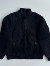 Outbrook Suede Leather Harrington Jacket Black (XL)
