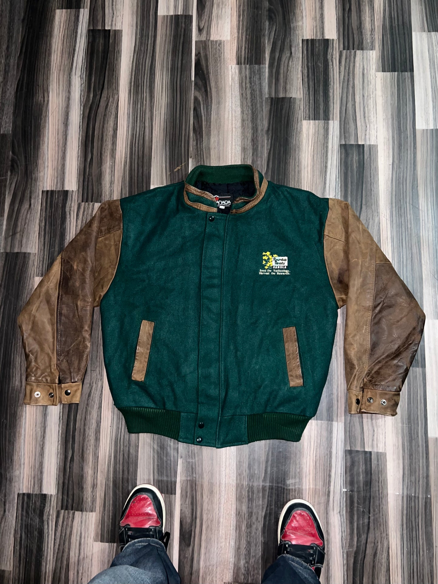 ZUltra Premium RARE Leather Varsity Jacket (L/XL)
