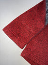 The Redface Trekking Red Herringbone Panel Half-Zip Fleece Pullover (M)