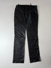 Highway 1 Black Leather Biker Pants (W:34)(L:46)