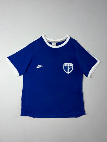 Vintage Nike Royal Blue Ringer Crest Tee (S)