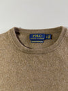 Polo Ralph Lauren Taupe Washable Merino Wool Crewneck Sweater (S)