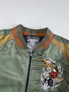 Jizo Bosatsu Premium Dragon Koi fish Fully Embroidered Sukjan Jacket (XL)