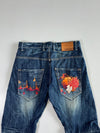 Bobson Jeans Distressed Whisker Wash Denim (W:32|L:44)