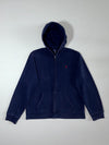 Polo Ralph Lauren Navy Zip-Up Hoodie w/ Pony Logo  (M)