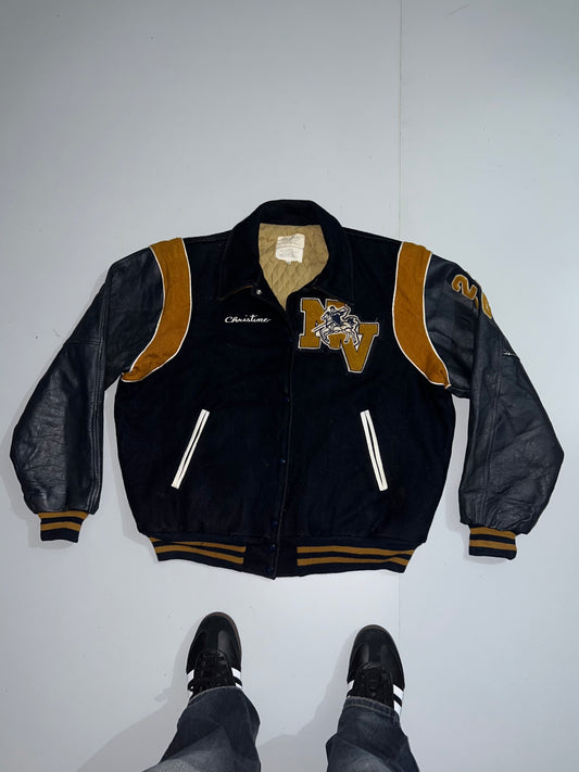 ZSuper Premium Original Varsity Jacket (Leather sleeve) (XL/2XL)