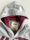 Vans Grey Maroon Classic Logo Hoodie (M)