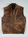 Vintage Premium Original Bomber Leather Jacket (XL)
