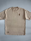 Lifework | Bearbrick Embroidered Oversized Tee | Light Beige (XL)