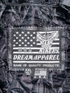 USA Bikers Dream Apparel Real Leather Moto Jacket (Xl)
