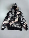 Baby Milo (BAPE) | Japan Map All-Over Print Full-Zip Hoodie (M)