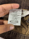 Y2K G-Star Raw Brown Corduroy 3D Twisted Pants (W:34) (L:43)