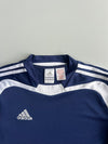 Adidas Vintage 3-Stripes Navy Long Sleeve Football Training Jersey (S)