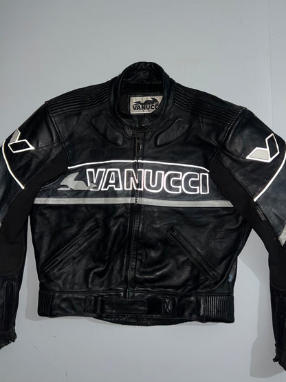 ZVanucci Original Leather Racing jacket (RARE) (PADDED) (S)