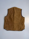 ZSuper Premium Original Sued Leather Vest Fur Inside (M)