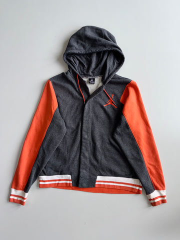 Jordan Colorblock Zip Hoodie - Grey (2XL)