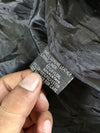 Distressed Double-Stripe Black Leather Café Racer Jacket (XL/2XL)