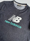 New Balance Grey Spellout Logo T-Shirt (xs)