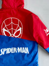 Spider-Man Kids Hooded Windbreaker Jacket with Mask Hood & Graphic Lining (S)