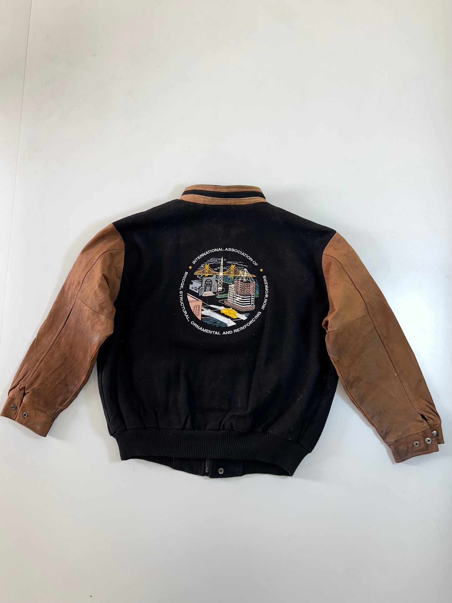 ZSuper Premium Varsity Jacket Original Leather (XL)