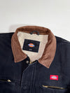 Dickies Detroit-Style Black Duck Canvas Sherpa-Lined Work Jacket (2XL)