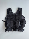 Black Multi-Pocket Tactical Utility Vest (M)