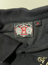 Grace & Fury | Japanese Jizo Embroidered Black Polo | (M)