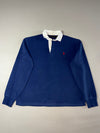 Polo Ralph Lauren Classic Rugby Shirt – Navy/White Collar (XL)