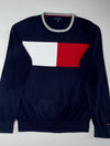 Tommy Hilfiger Navy Flag Logo Crewneck Sweater (M)