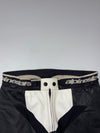 Alpinestars Black & White Leather Racing Pants knee Paded (W:34) (L:38)